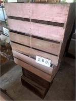 (5) Wooden Crates