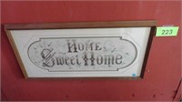 Framed ‘Home Sweet Home’ Embroidery