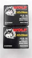 New Wolf 7.62x39mm Fmj Bullets 40 Rounds Total