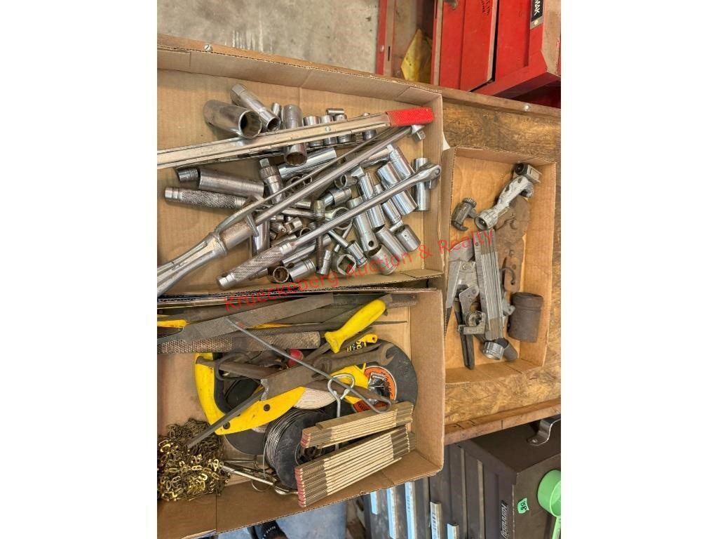 3 Flats of Assorted Hand Tools