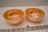 2 - Peach Luster Fruit Bowls *CC
