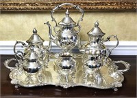 Beautiful Silver Plated Tea Set