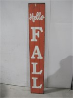 Reversible Wood Welcome/Hello Fall Sign See Info