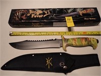 NEW 13.5'' BOWIE KNIFE W/SHEATH - CAMO