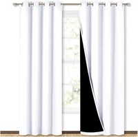 NICETOWN 100% Blackout Window Curtains 52x84"