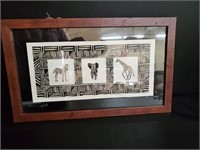 Signed Z. Murray Print of African Animals