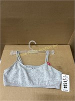 Girls Maidenform Grey Crop Bra, Large