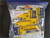 50pc Irwin Colbalt Drill Bits (random sizes)