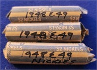 3 Rolls of Nickels