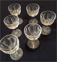 COLONIAL Crystal Stemmed Cocktail Goblets