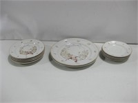 GMI Flower Basket Stoneware Plates Largest 11"