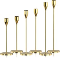 AS IS - Tapered Candlestick Holders Set of 6