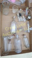 Vintage medical glass bottles