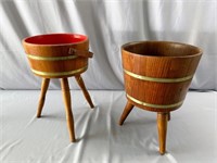 2 Early American Sewing Baskets or Planters