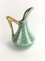 Vintage Pioneer Pottery 22KT Turquoise & Gold