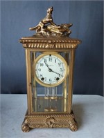 Seth Thomas Gilt Meta Carriage Clock