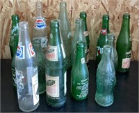Vintage pop bottles