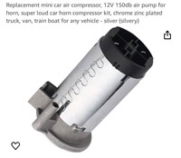 Replacement mini car air compressor, 12V