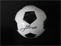 LIONEL LEO MESSI SIGNED SOCCER BALL WITH COA