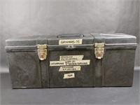 Contico Double Latch Black Plastic Tool Box