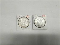 2pc Lot Of 1902-o Morgan Silver Dollars
