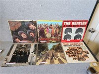 SIX VINTAGE BEATLES ALBUMS