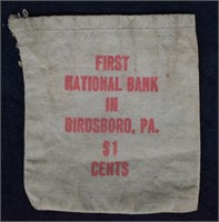 Birdsboro, PA $1 Pennies Collectable Bank Bag