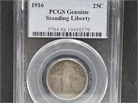 Rare Standing Liberty Silver Quarter 1916
