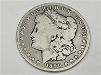 1890 Carson City Morgan Silver Dollar Coin