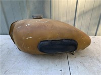 Early metal petrol tank