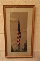 Vintage Our Flag Print