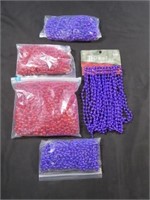 Purple & Red Bead Lot