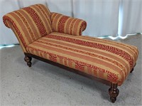 Scrolled Back Chaise Longue