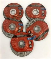 5 Pack Mibro 4.5" x 1/4" Grinding Discs