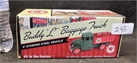 BUDDY L BAGGAGE TRUCK "TEXACO" DIECAST 8" STAMPED
