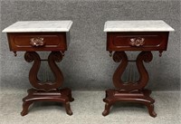 Pair of Marble Top Tables