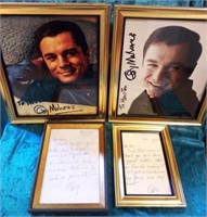 M - FRAMED CELEBRITY PHOTOS & NOTES (K94)