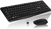 Compact Wireless Keyboard and Mouse Combo, 2.4G