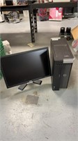 DELL COMPUTER TOWER AND 22in MONITOR (no cables)