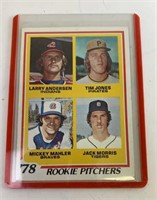 1978 Rookie Pitchers Jack Morris Baseball Card