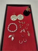 Mixed Fashion Jewelry Lot-Earrings, Ring