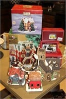 SELECTION OF CHRISTMAS VILLAGE PIECES