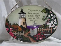 Lighthouse Window Decor 6" W