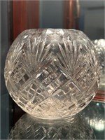 Crystal Cut Glass Rose Bowl