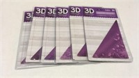 NEW 6PC 3D Embossing Folders P5B