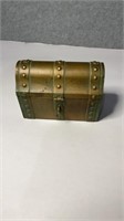 Antique bronze treasure chest perfume box