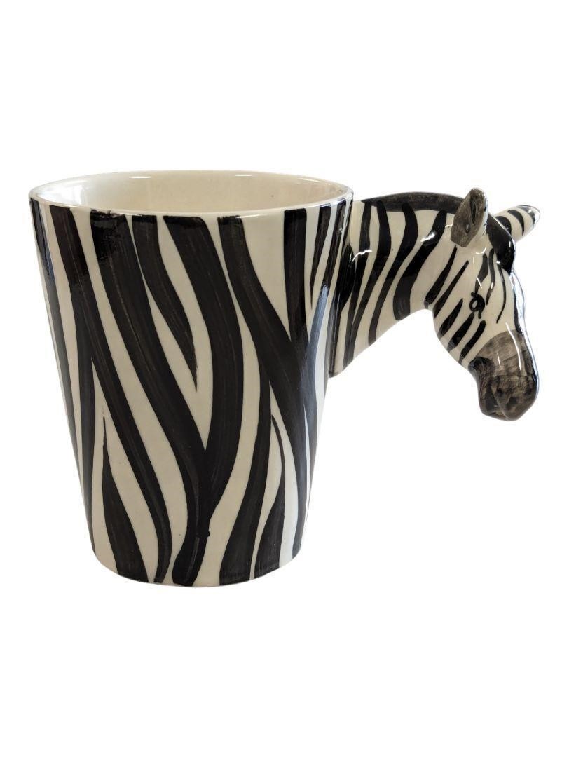 Zebra Ceramic Hand Painted Safari Mug