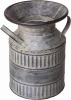 Red Co. 8 Galvanized Milk Can Rustic Vase