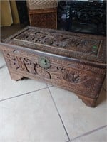 Asian carved trunk