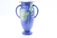 Roseville Blue Fuchsia #899-9 Handled Tall Vase